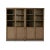 Wood Four Hands Millie Panel & Glass Door Double Cabinet, Solid For Sale - Image 7 of 12