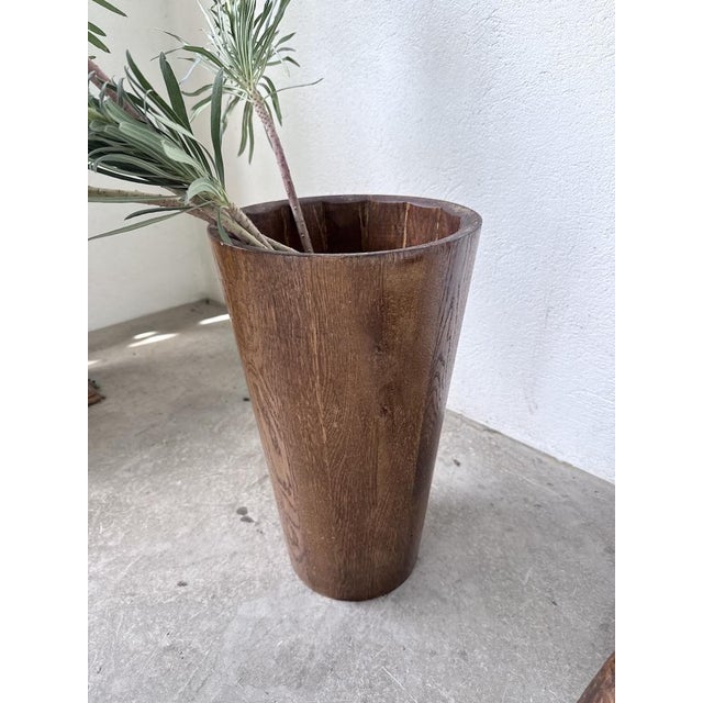 Carved Wooden Umbrella Stand, 1950s For Sale - Image 10 of 18