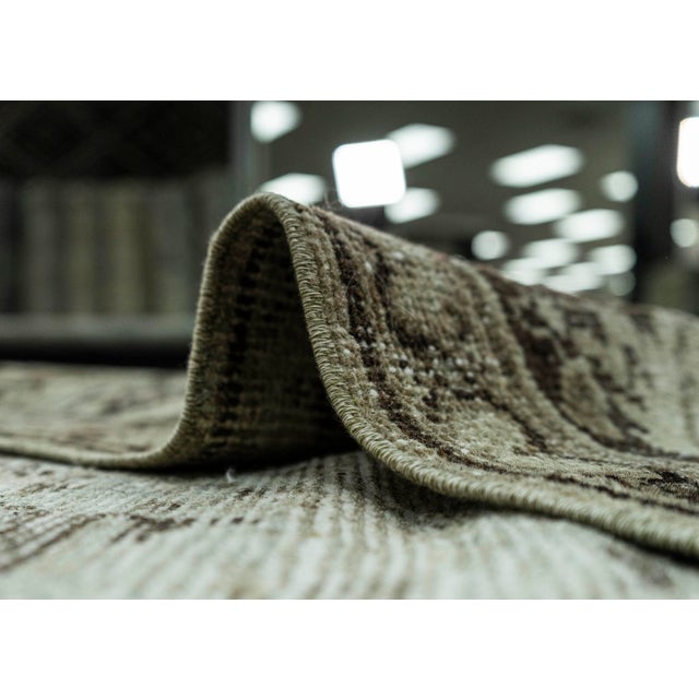 Textile Turkish Vintage Rug 9'9" x 11'8" #20802 For Sale - Image 7 of 8