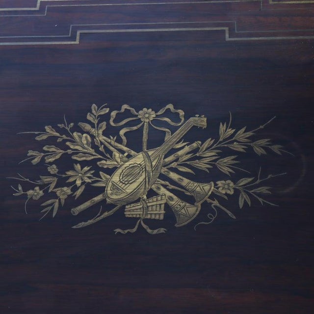 François Linke Linke Attr. Louis XVI Rosewood Ormolu Lady's Drop-Leaf Desk 19thC For Sale - Image 4 of 18