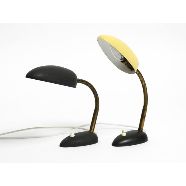 Metal Small Metal Table Lamps with Goosenecks from Cosack Leuchten, 1950s, Set of 2 For Sale - Image 7 of 18
