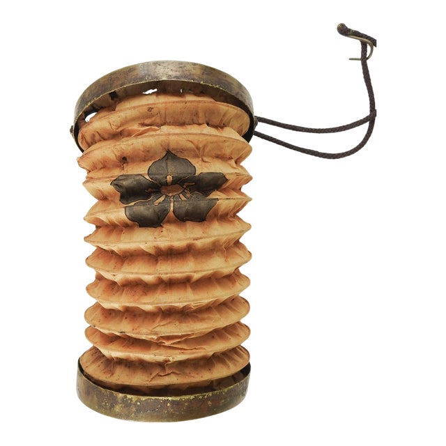 Antique Brass & Paper Accordion Lantern Chairish