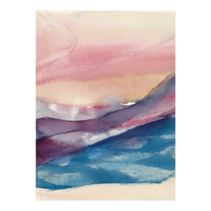 1860s Arthur Sembler Abstract Ocean Watercolor