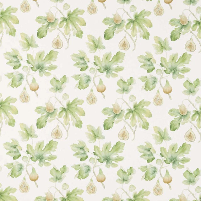 Sanderson Fig Harvest Fabric in Garden Green For Sale