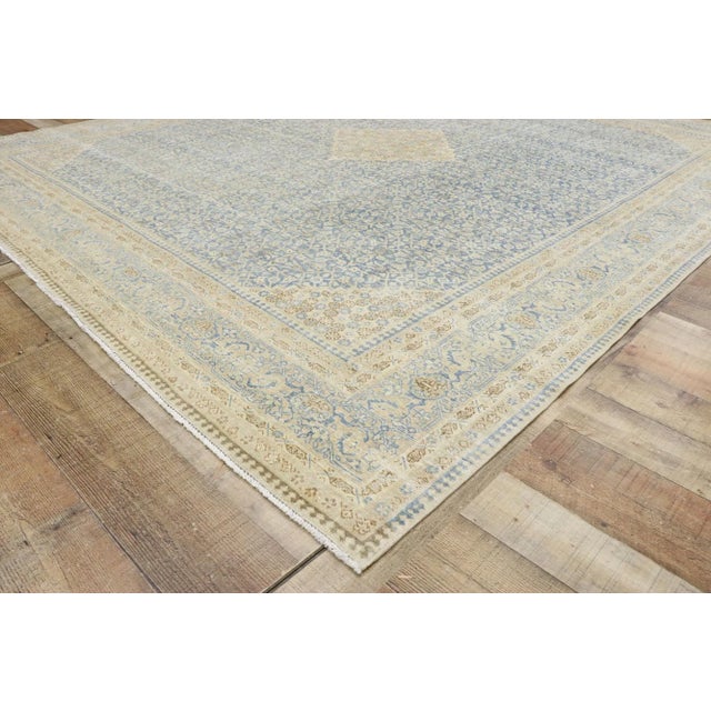 Antique Persian Tabriz Rug - 08'08 X 10'02 For Sale In Dallas - Image 6 of 9