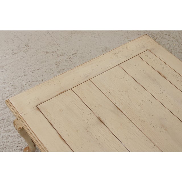 Vintage Louis XV White Painted Coffee Table For Sale In Philadelphia - Image 6 of 11