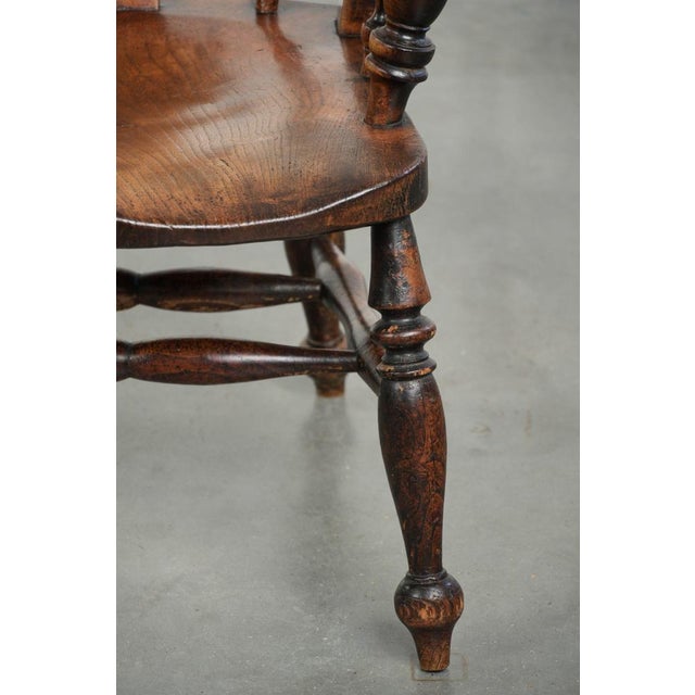 Antique English Wooden Windsor Spindle Chair, Early 19th Century For Sale - Image 12 of 17