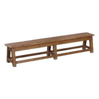 Vintage Indian Teakwood Bench For Sale
