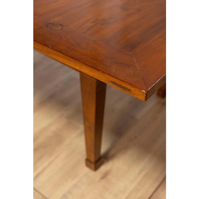 Italian Early 19th Century Walnut Folding Table with Tapered Legs For Sale - Image 15 of 15