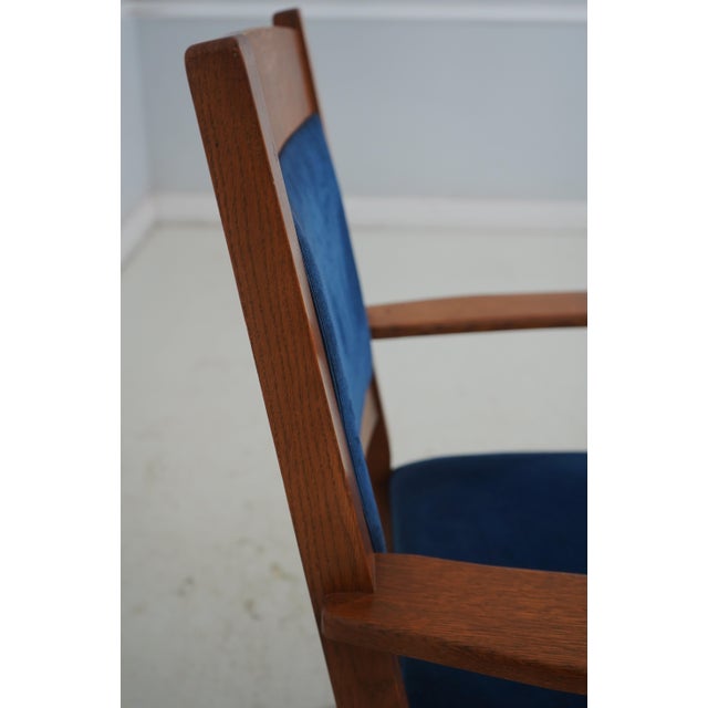 Pair Stickley Arts & Crafts Upholstered Armchairs For Sale - Image 9 of 18