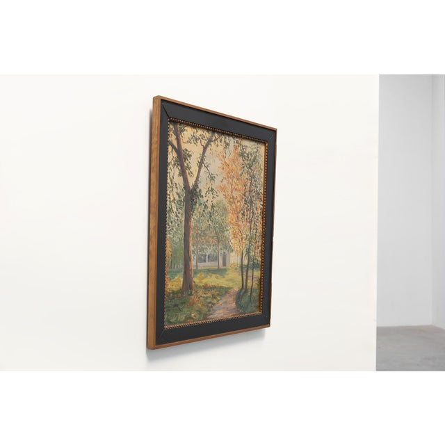 G. van Damme, Landscape Composition, 1940, Oil Painting on Canvas, Framed For Sale - Image 9 of 12
