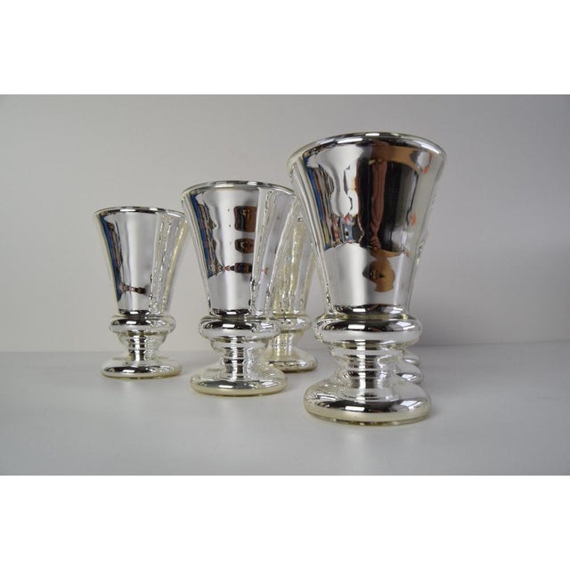 Biedermeier Amalgam Glass Goblets in Peasant Silver, 1860s, Set of 6 For Sale - Image 6 of 16