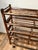 Wood Antique Oak Shoe Factory Rolling Rack on Original Industrial Casters C. Late 19th Century For Sale - Image 7 of 15