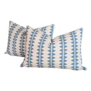Thibaut Reno Striped Lumbar Pillows - Set of 2 For Sale