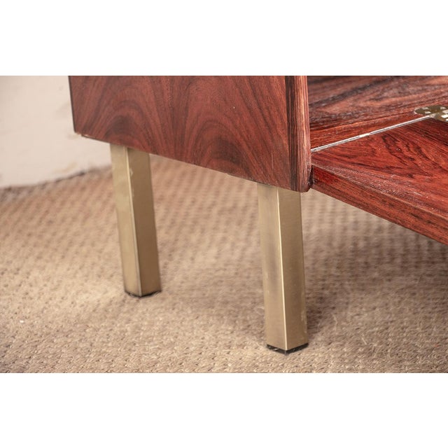 Vintage Danish Bookcase in Rosewood and Brass by Erik Brouer for Brouers Mobelfabrik, 1960 For Sale - Image 14 of 16