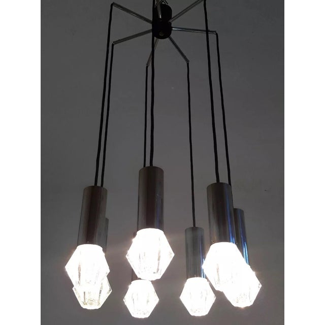 Crystal Cascade Pendant from Bankamp, 1970s For Sale - Image 6 of 13