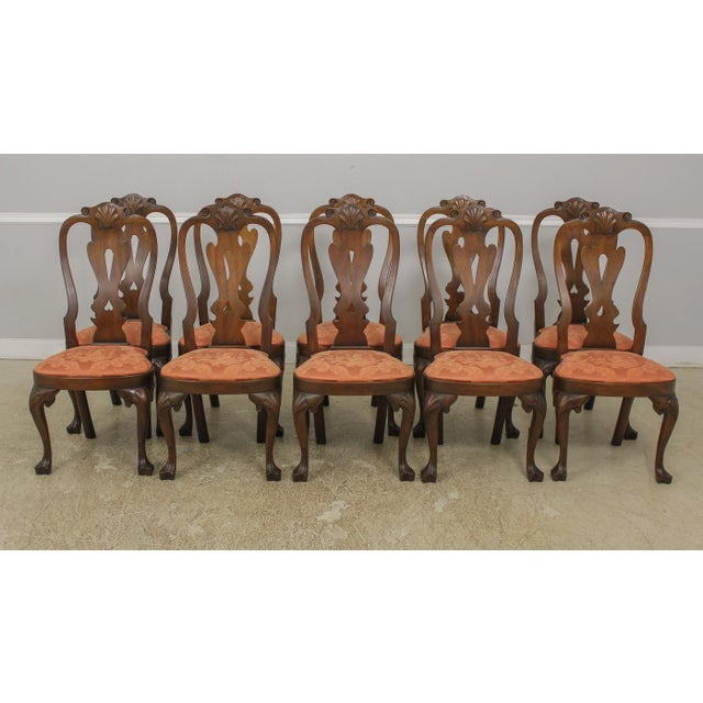 Set of 10 Kittinger Cw146 Colonial Williamsburg Mahogany Dining Room Chairs Chairish