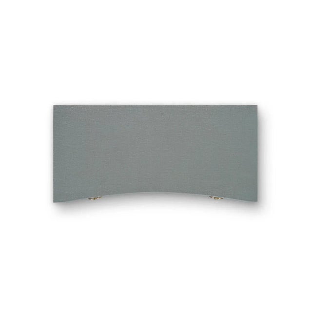 Pale Blue Linen Wrapped Modern Chest of Drawers For Sale - Image 4 of 11