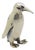 Vintage Italian Handmade 925 Sterling Silver Penguin, 1980s For Sale