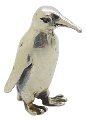 Vintage Italian Handmade 925 Sterling Silver Penguin, 1980s