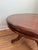 Coffee Vintage Victorian-Style Round Wood Pedestal Coffee Table. For Sale - Image 8 of 8