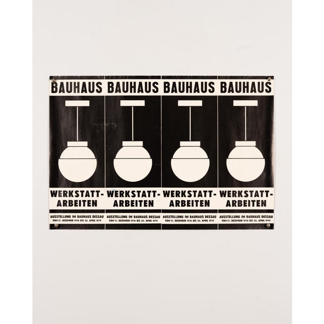 Bauhaus Workshop Works Original Exhibition Poster, 1979 For Sale - Image 3 of 9