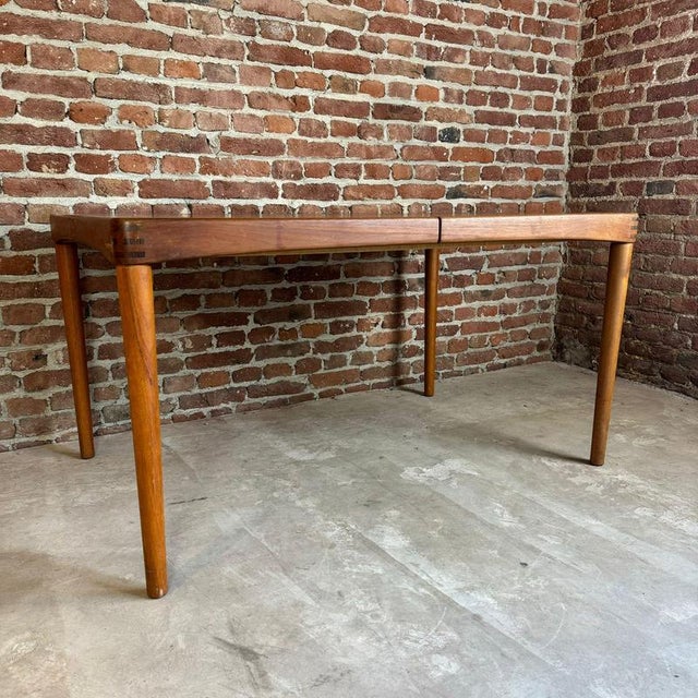 Extendable Teak Dining Table by H.W. Klein for Bramin, 1960 For Sale - Image 5 of 9