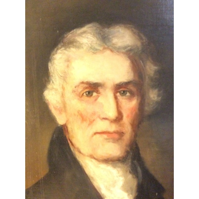 Early 19th Century 19th Century Portrait Oil Painting of a Distinguished Gentleman, Framed For Sale - Image 5 of 13