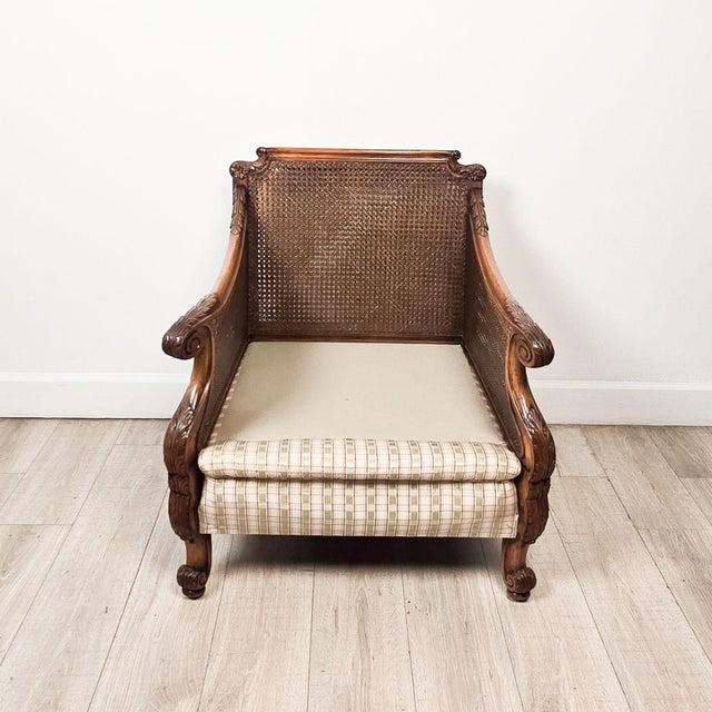 Pair of Edwardian Caned Club Chairs, Circa 1920 For Sale In San Francisco - Image 6 of 11