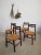Brown Scandinavian Style Rosewood and Straw Chairs, Set of 4 For Sale - Image 8 of 18