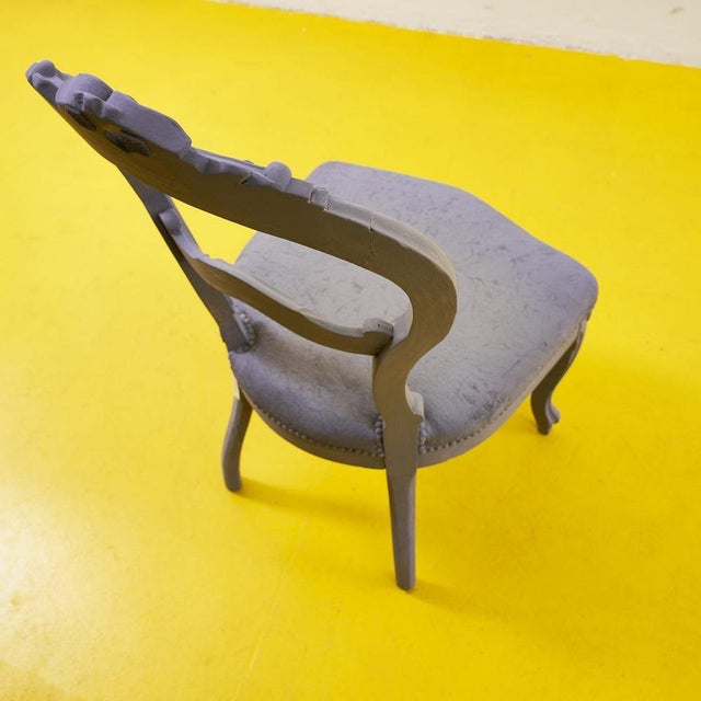 Vintage Wooden Chair, 1940s For Sale - Image 6 of 9