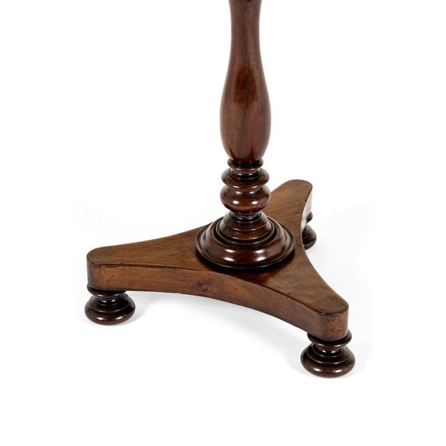 Wood 19th Century Wine Table with Scalloped Top For Sale - Image 7 of 12