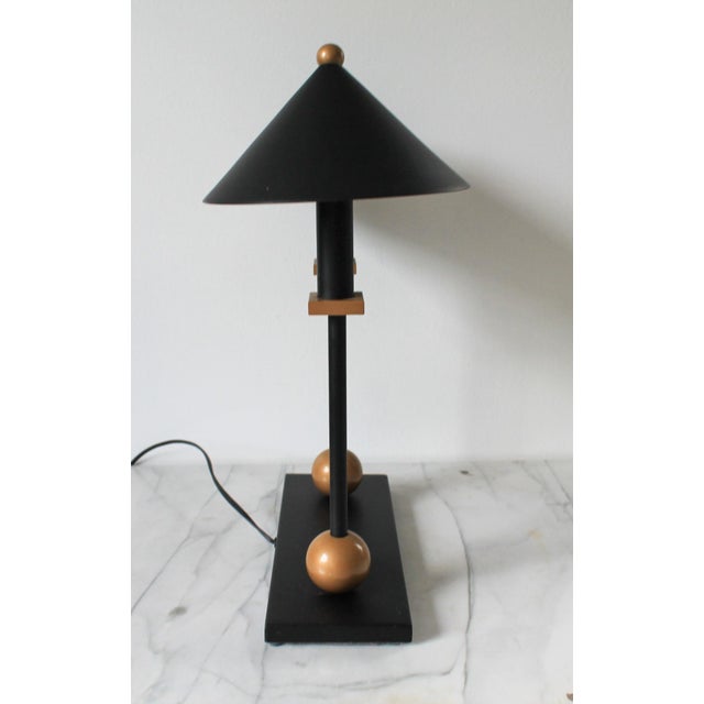 1980s 1980s Robert Sonneman for George Kovacs Memphis Style Post Modern Bankers Desk Lamp For Sale - Image 5 of 18