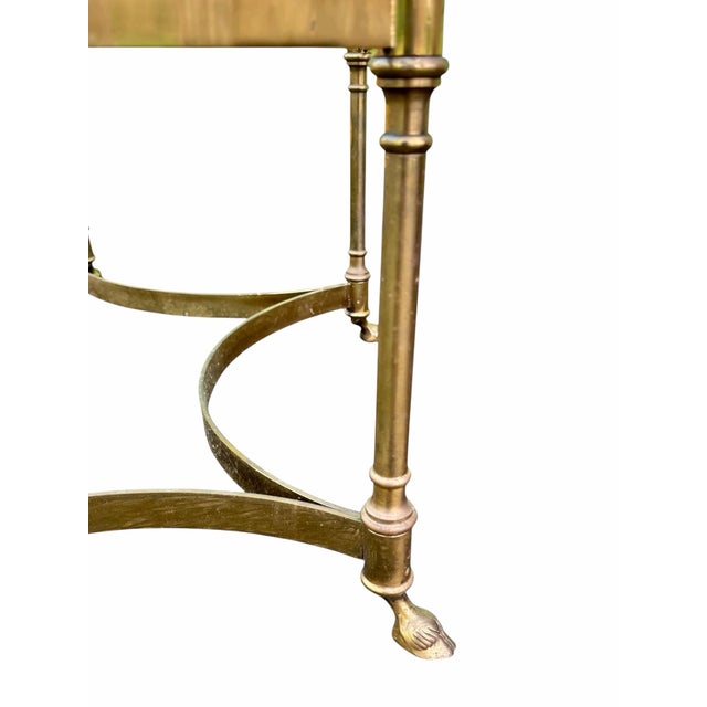 1960s Mid-Century Modern Labarge Attributed Hollywood Regency Brass Coffee Table For Sale - Image 5 of 5