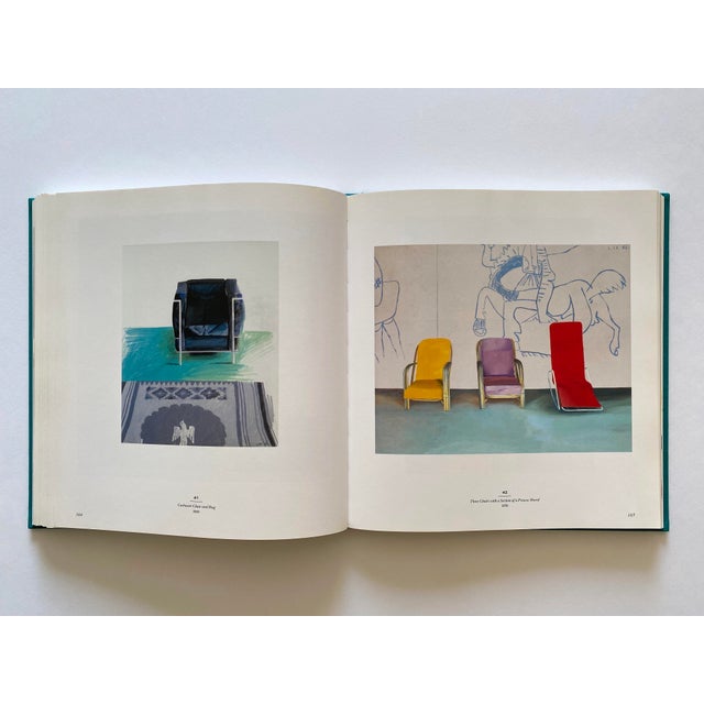 Avocado " David Hockney : A Retrospective " Vintage 1988 First Edition Hardcover Pop Art Exhibition Book For Sale - Image 8 of 18