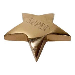 Vintage Brass Super Star Paper Weight