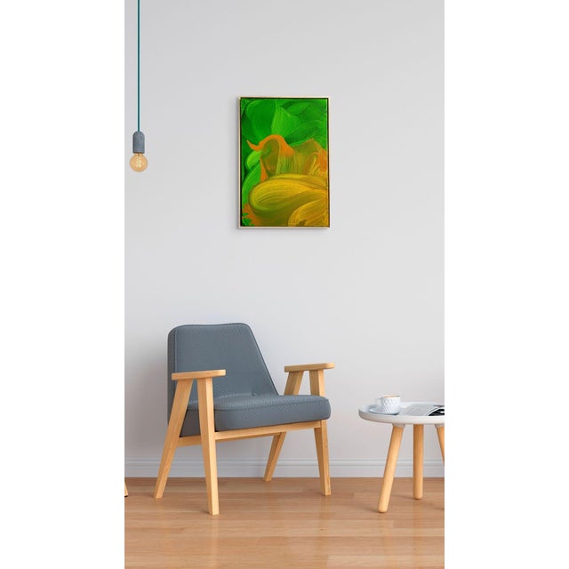 Abstract Contemporary Abstract Acrylic on Canvas "Silence" by Nikolaos Schizas For Sale - Image 3 of 5