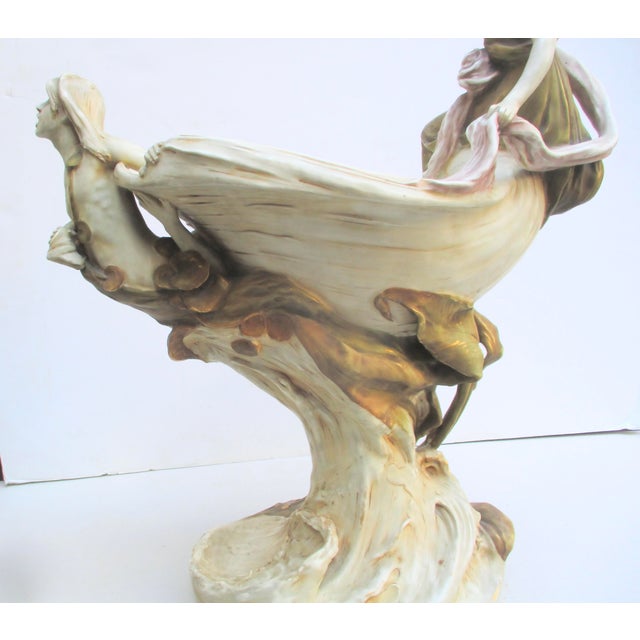 Royal Dux Porcelain CenterPiece Circa 1900 For Sale - Image 9 of 16