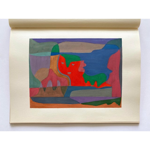 Paul Klee Vintage 1958 LMTD First Edition Rare Fine Art Pochoir Prints Portfolio Extra Large Hardcover Mid Century Modernist Art Book For Sale - Image 9 of 12