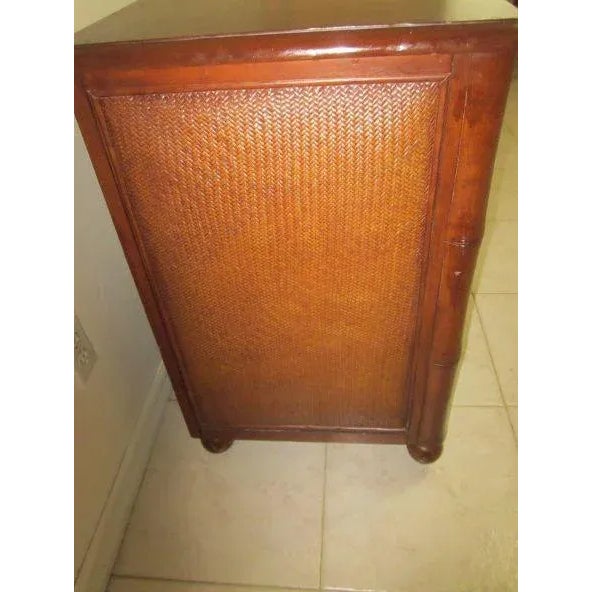 1990s Server Buffet Sideboard Tropical Tommy Bahama Style 3 Drawer 2 ...