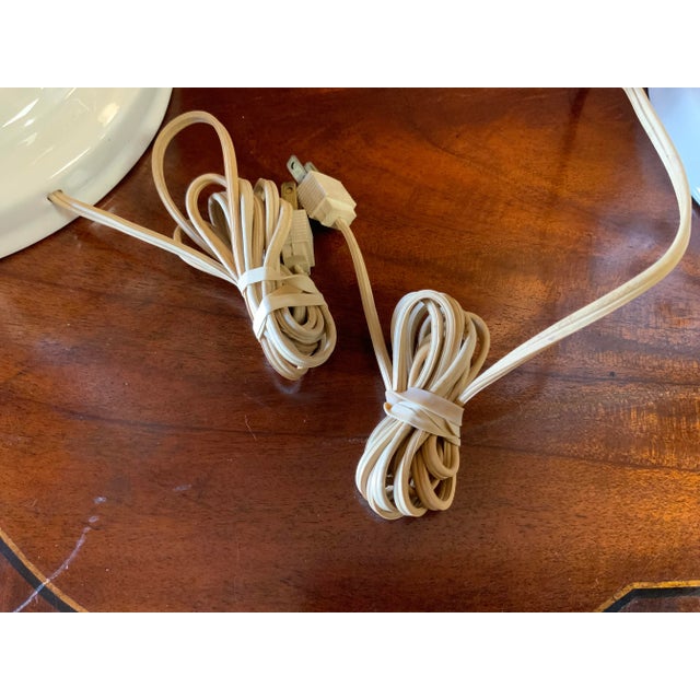 Late 20th Century Pair of Ceramic Pagoda Lamps For Sale - Image 15 of 15