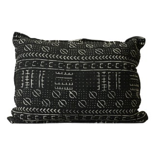 Black Mud Cloth Cushion For Sale
