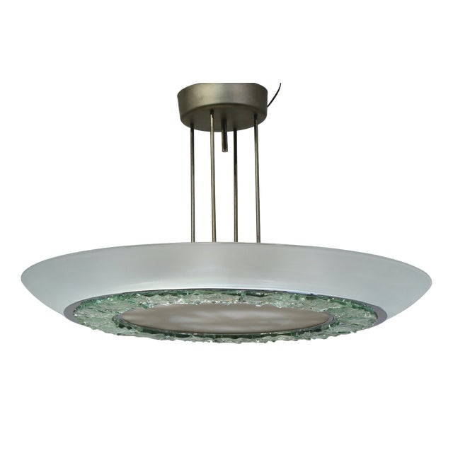Large Model 2459 Pendant Light by Max Ingrand for Fontana Arte, 1965 For Sale