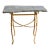 The Vintage Iron Scroll & Slate Console Table For Sale