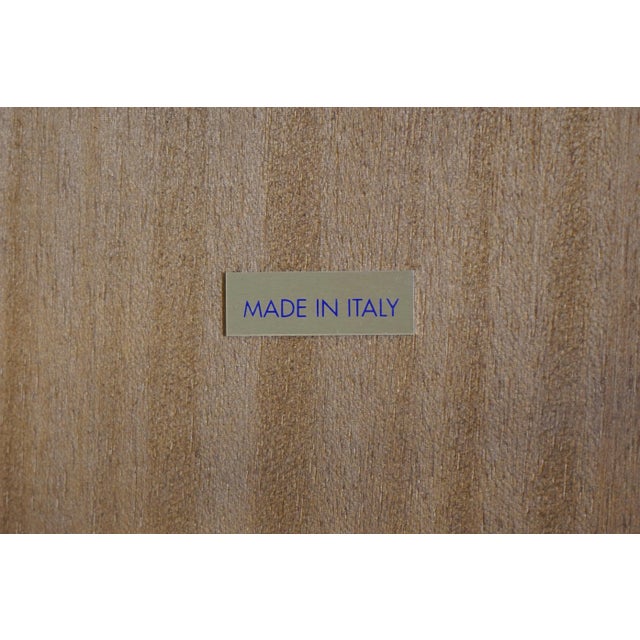 Italian Style Round Lamp Table W. Painted Trim For Sale - Image 12 of 12