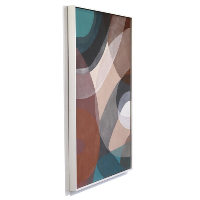 Abstract Revival 20 - Original Framed Earth-Tone Abstract Acrylic Painting on Canvas For Sale - Image 3 of 10