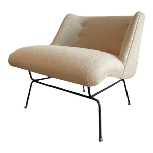 Mid-Century Modern Slipper Lounge Chair by Dan Johnson for Pacific Iron