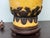 Gold Chinese Export Style Jar / Vase Form Crackle Glaze Table Lamps W/ Fruit - Pair For Sale - Image 8 of 9