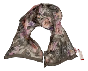 A 21st Century Never Worn Flower Silk Scarf by Romeo Gigli