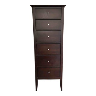 1990s Modern Highboy Chest of Drawers by Baronet For Sale